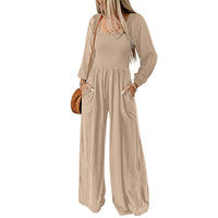 Comfy High-Waisted Wide-Leg Jumpsuit