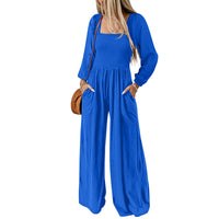 Comfy High-Waisted Wide-Leg Jumpsuit