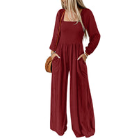 Comfy High-Waisted Wide-Leg Jumpsuit