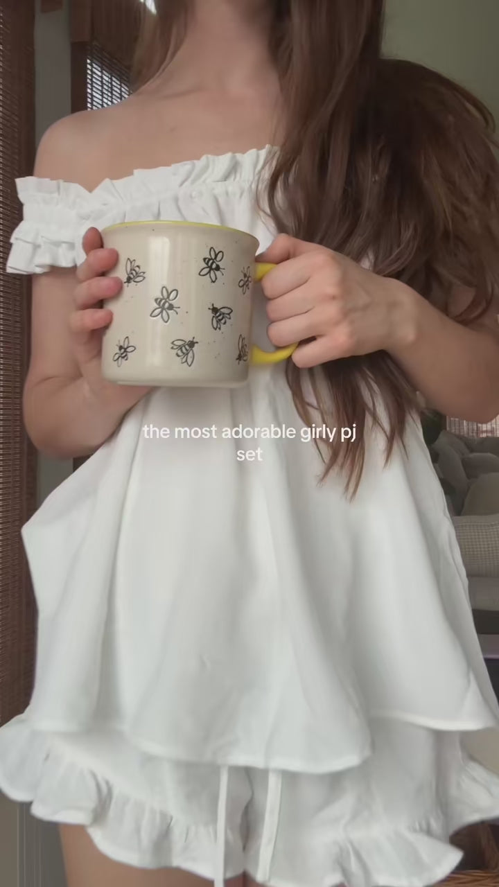 Comfy Ruffled Loungewear/Pyjamas Set video